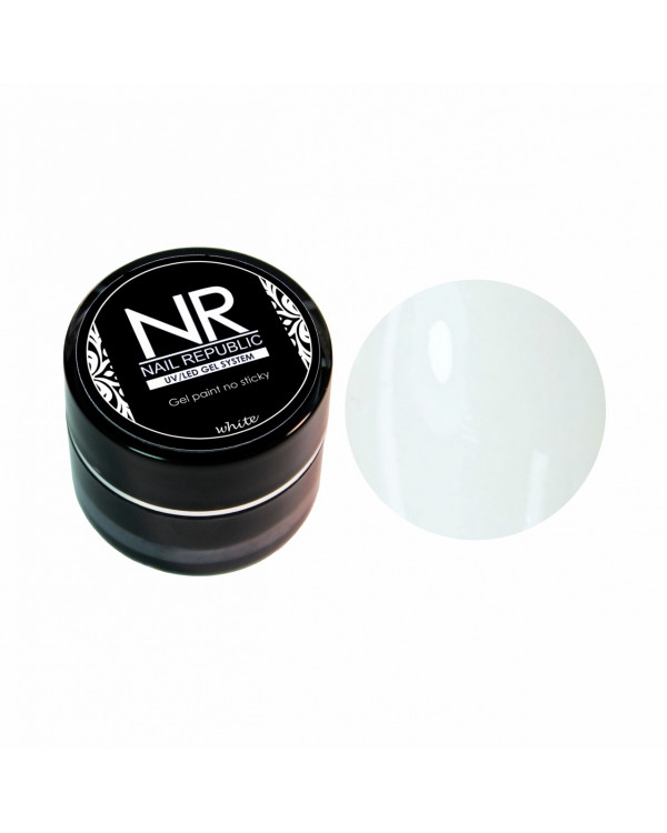 Гель-краска Nail Republic без липкого слоя белая 5 гр