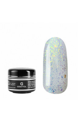 Grattol Gel прозрачный со слюдой Murano 02 15 мл