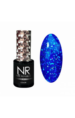Гель-лак Nail Republic 465 мерцающий лазурно-синий