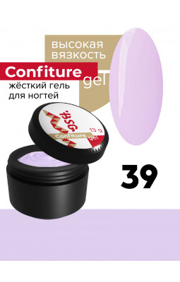Жесткий гель BSG Confiture 39 высокая вязкость 13 гр светло-сиреневый Жесткий гель BSG Confiture 39 высокая вязкость 13 гр светло-сиреневый