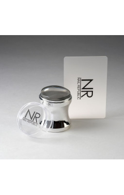 Штамп для стемпинга Nail Republik силиконовый серебро со скрапером