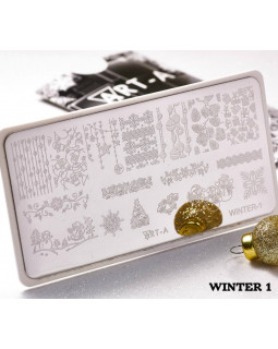 Пластина для стемпинга Art-A 6*12см Winter-1