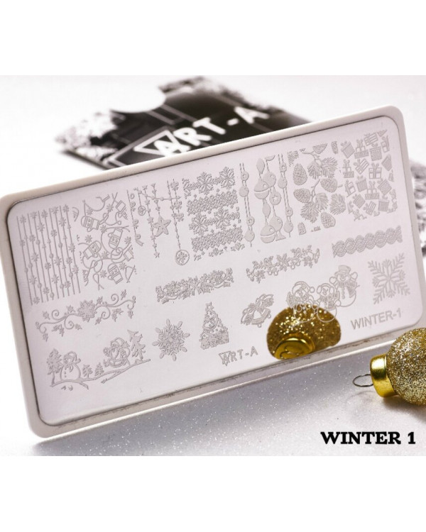 Пластина для стемпинга Art-A 6*12см Winter-1