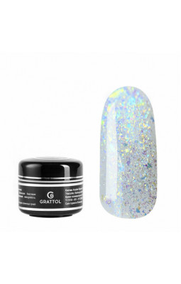 Grattol Gel прозрачный со слюдой Murano 04 15 мл