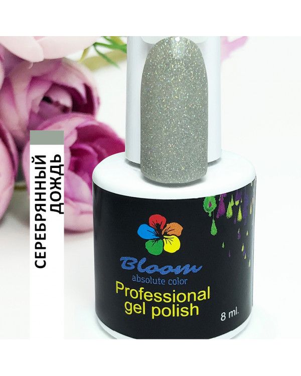 Гель-лак BLOOM 233 Серебряный дождь