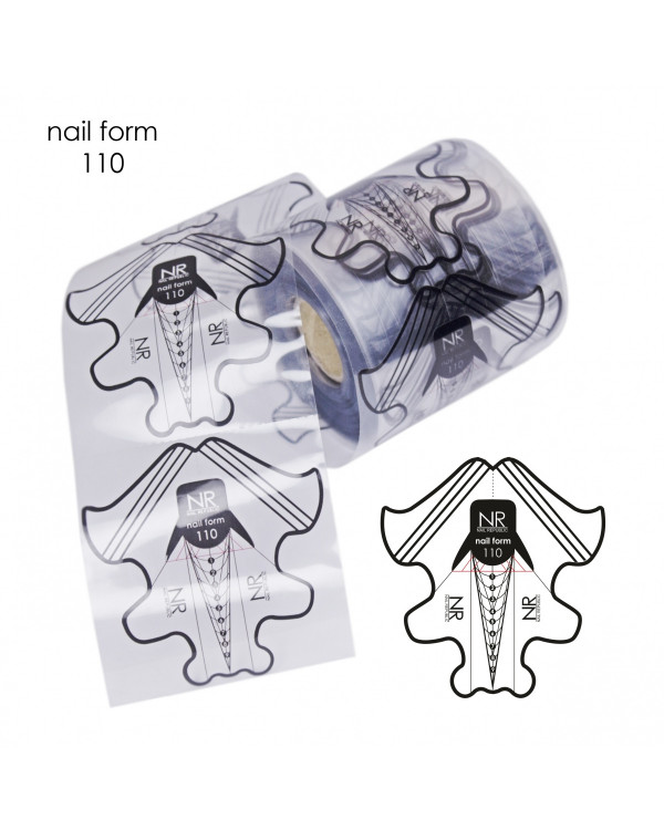 Nail Republik Пластиковые шаблоны для моделирования 300 шт Арт 110