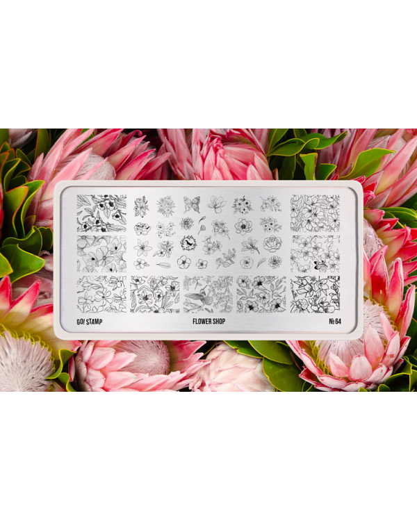 Пластина Go! Stamp  064 Flower shop