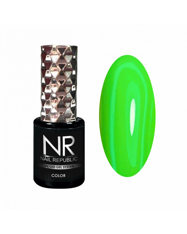 Гель-лак Nail Republic 150 неон зеленый