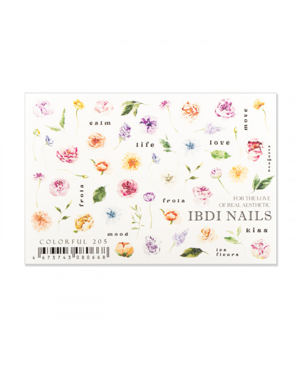 Слайдер-дизайн IBDI COLORFUL 204 цветы