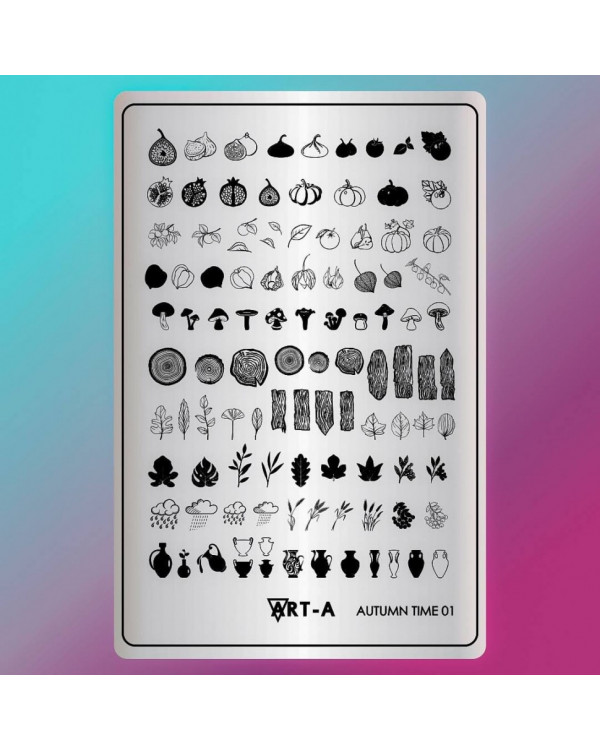 Пластина для стемпинга Art-A 9.5*14.5см MAX Autumn time 01