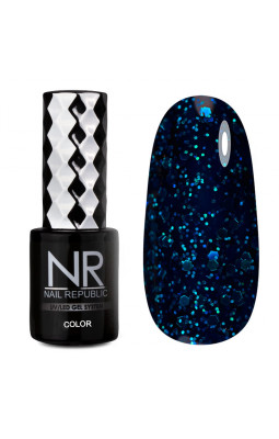 Гель-лак Nail Republic 461 мерц. полуночно-синий-foto2