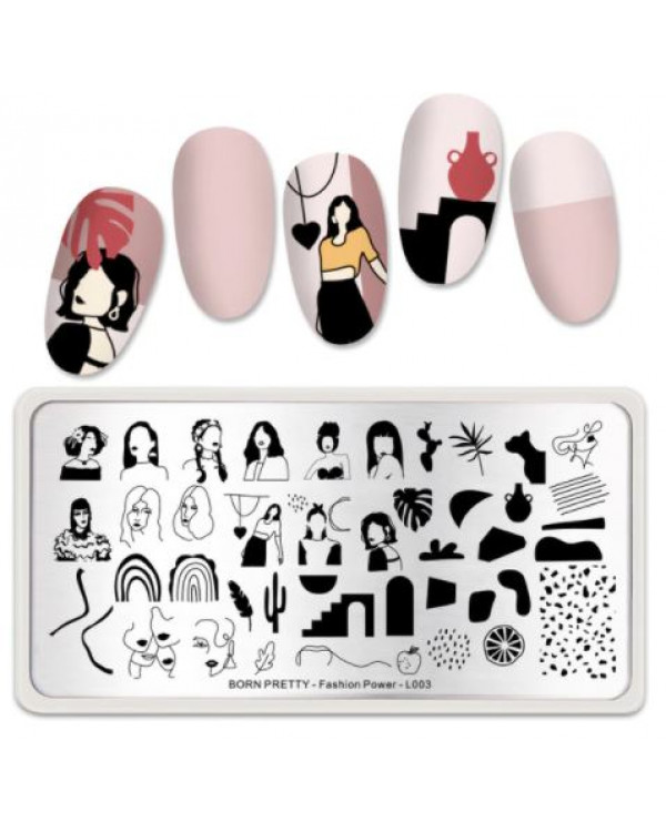 Пластина Born Pretty Fashion Power L-003..