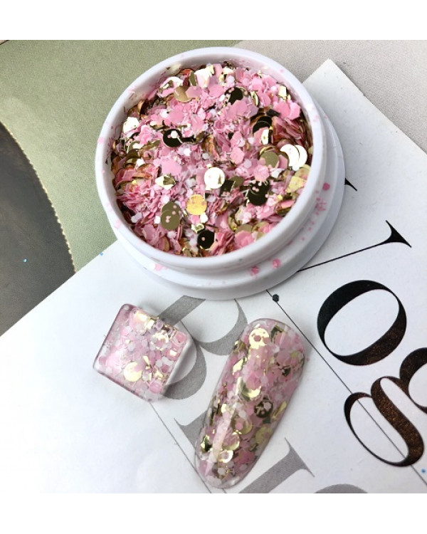 Глиттер CONFETTY MIX Pink 1202