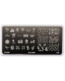 Пластина Go! Stamp 68 Hello Spring