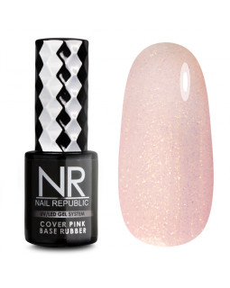 Базовое камуфлирующее покрытие Nail Republic 012 10мл c шиммер