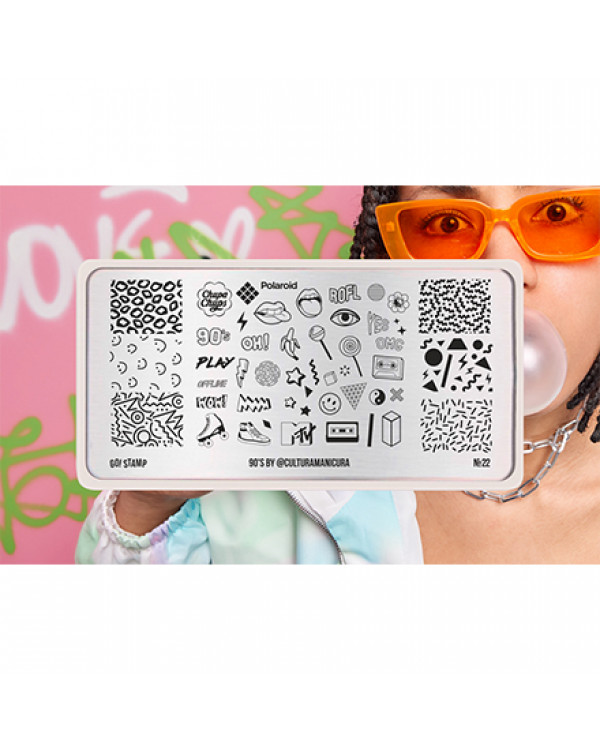Пластина Go! Stamp  022 90"s by @culturamanicura