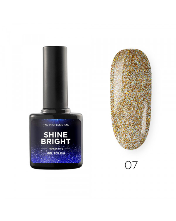 Гель-лак TNL Shine Bright №07 - Золотой блеск 10 мл