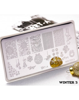 Пластина для стемпинга Art-A 6*12см Winter-3