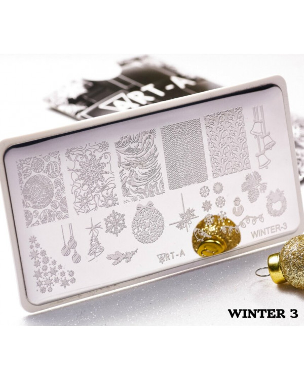 Пластина для стемпинга Art-A 6*12см Winter-3