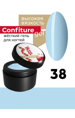Жесткий гель BSG Confiture 38 высокая вязкость 13 гр нежно-голубой Жесткий гель BSG Confiture 38 высокая вязкость 13 гр нежно-голубой