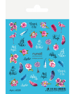 Слайдер-дизайн ruNail 6028 розы