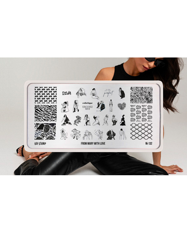 Пластина Go! Stamp  132 From Mary with Love