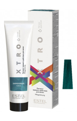 Estel XTRO WHITE пигмент прямого действия бирюзов.
