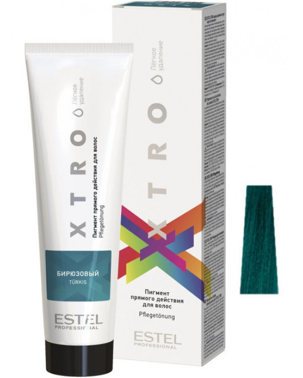 Estel XTRO WHITE пигмент прямого действия бирюзов.