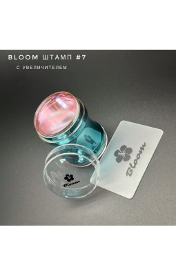 Штамп Bloom № 7 (с увеличением, металлик+пластина)