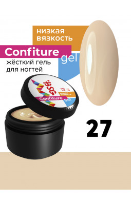 Жесткий гель BSG Confiture 27 низкая вязкость 13 гр нежный бежевый Жесткий гель BSG Confiture 27 низкая вязкость 13 гр нежный бежевый