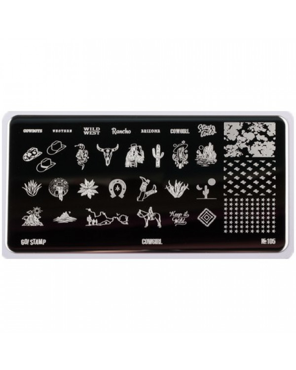 Пластина Go! Stamp  105 Cowgirl