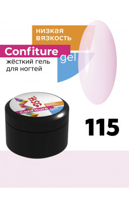Жесткий гель BSG Confiture 115 низкая вязкость 13 гр прозрачно-розовый