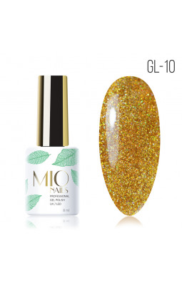 Гель-лак MIO NAILS GL-10 Искрящийся золотой