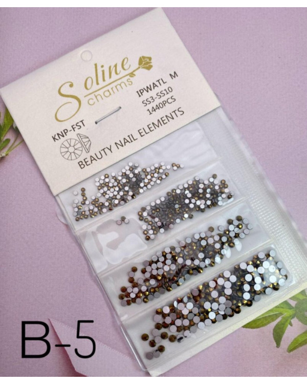 Стразы Soline charms  1440 шт B-5  SS3-SS10