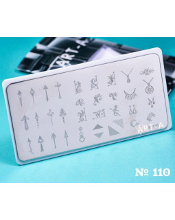 Пластина для стемпинга Art-A 6*12см A110