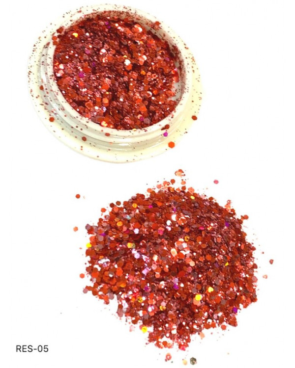 Дизайн Брокат RED-05 красный