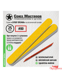 Сменные файлы Союз мастеров 25 шт 80гр 122523 ЕвроЛонг на вспенке-foto2