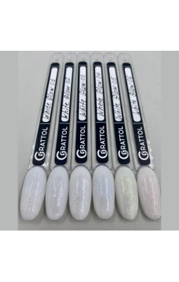 Grattol Gel камуфлирующий с шиммером White Glow 01 15 мл-foto2