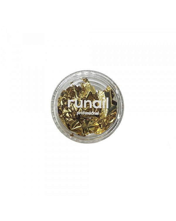 Дизайн для ногтей ruNail фольга поталь золото 6293