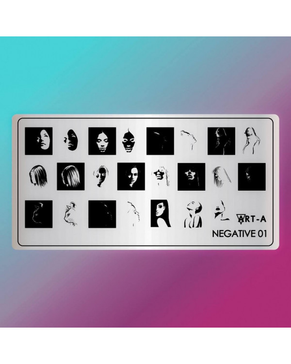 Пластина для стемпинга Art-A 6*12см NEGATIVE 01