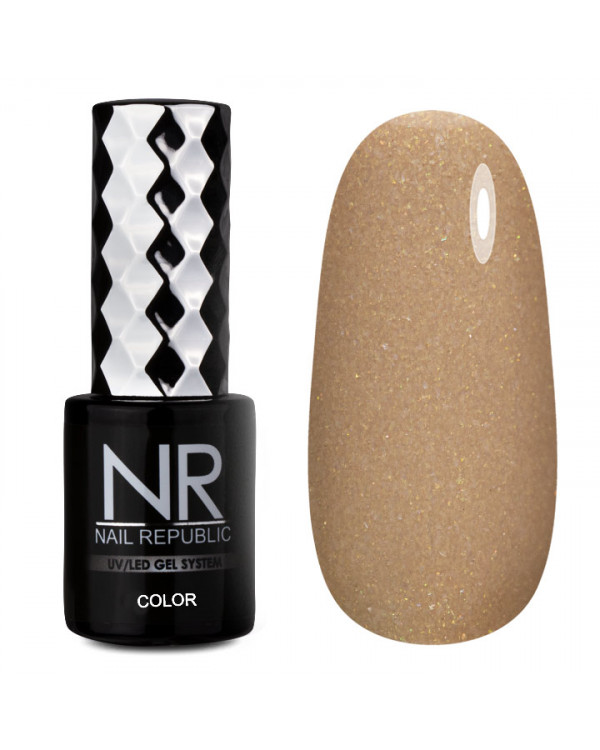 Гель-лак Nail Republic 118 мерц.песочно-коричневый