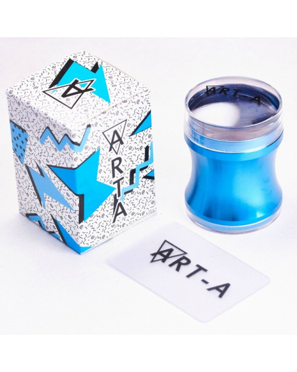 Штамп ART-A синий 3,9см + скрапер