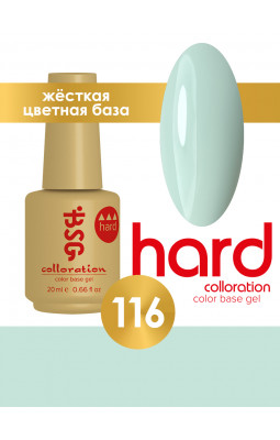 Жесткая цветная база BSG Colloration Hard №116 20мл пастельный серо-зеленый