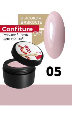 Жесткий гель BSG Confiture 05 высокая вязкость 13 гр пудрово-розовый Жесткий гель BSG Confiture 05 высокая вязкость 13 гр пудрово-розовый