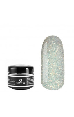 Grattol Gel Opal камуфлирующий с глиттером 01 15 мл Grattol Gel Opal камуфлирующий с глиттером 01 15 мл