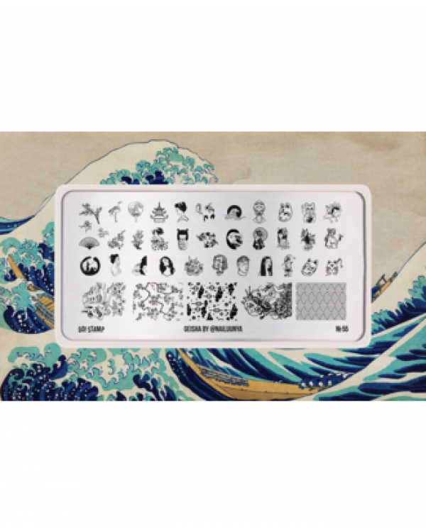 Пластина Go! Stamp 55 Geisha by @nailuunya