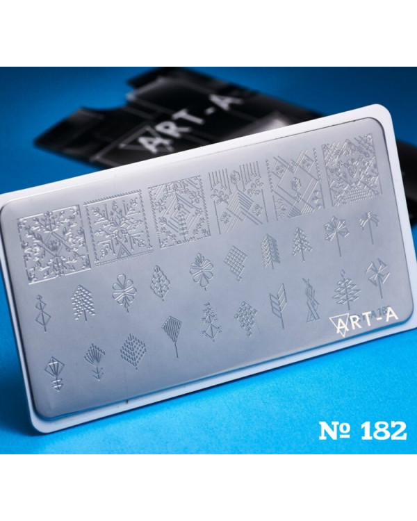 Пластина для стемпинга Art-A 6*12см A182