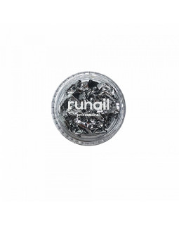 Дизайн для ногтей ruNail фольга поталь серебро 6294