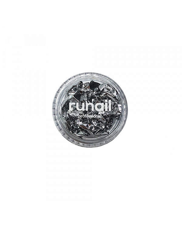 Дизайн для ногтей ruNail фольга поталь серебро 6294