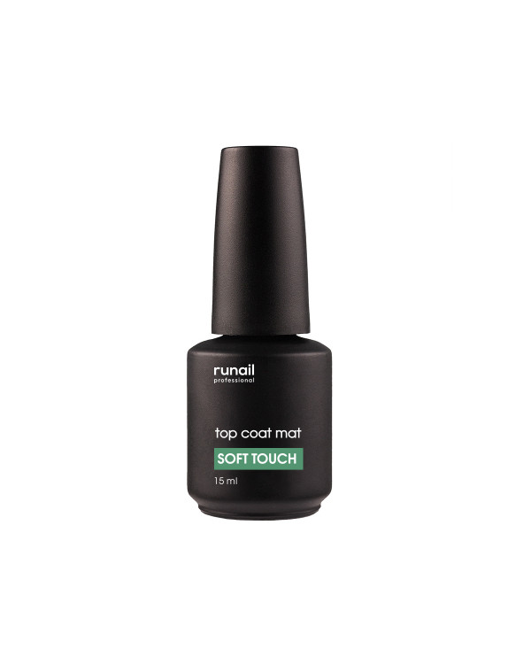 Матовый топ runail Soft Touch 15ml без липкого слоя 7636